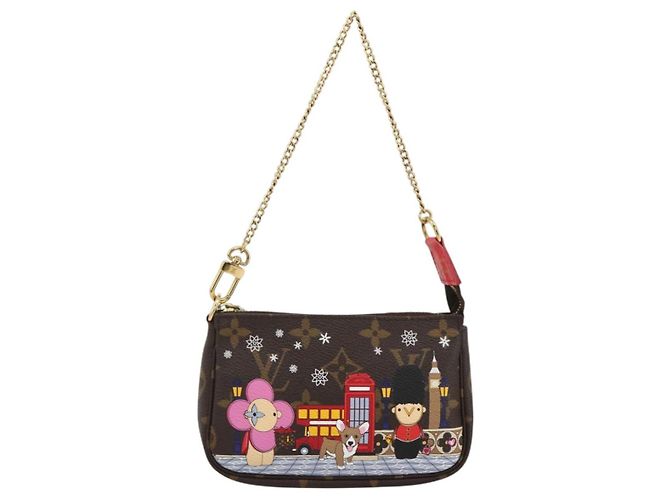 LOUIS VUITTON Monogram Vivienne Mini Pochette Accesorios M80863 Auth 167032SM Monograma - vista 13