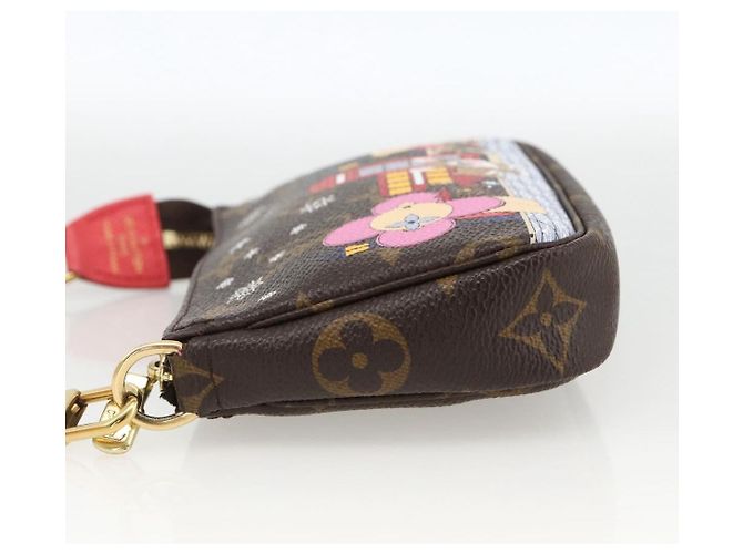 LOUIS VUITTON Monogram Vivienne Mini Pochette Accesorios M80863 Auth 167032SM Monograma - vista 3