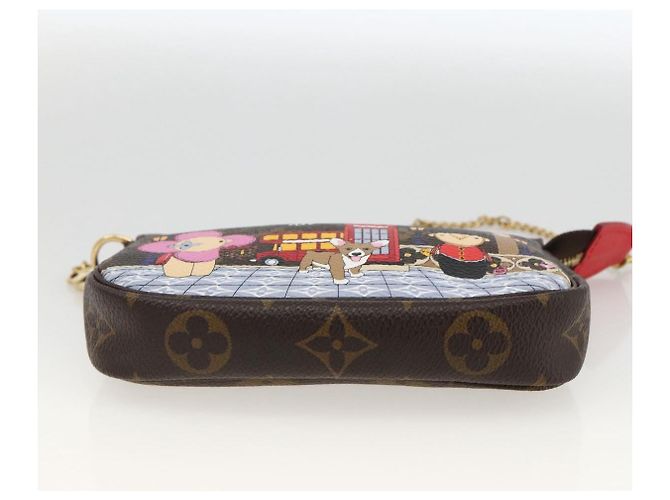 LOUIS VUITTON Monogram Vivienne Mini Pochette Accesorios M80863 Auth 167032SM Monograma - vista 5