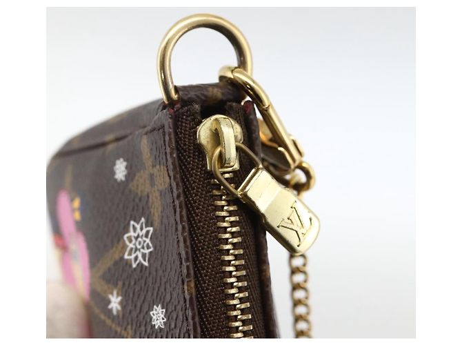 LOUIS VUITTON Monogram Vivienne Mini Pochette Accesorios M80863 Auth 167032SM Monograma - vista 9