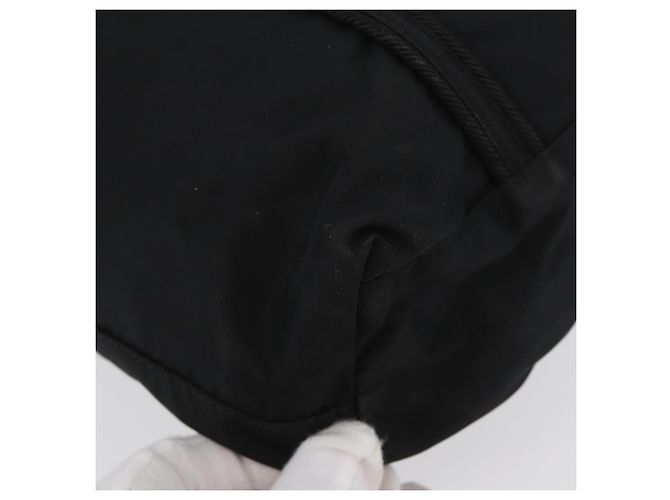 Borsa Tote Prada in nylon nero argento Auth bs32788 - vista 15