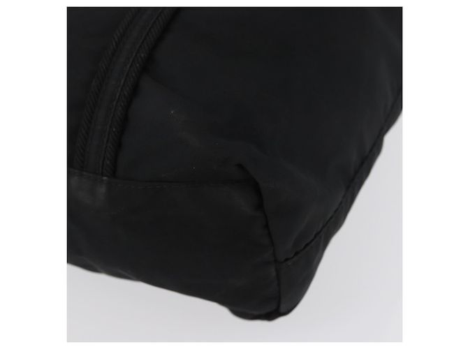 Borsa Tote Prada in nylon nero argento Auth bs32788 - vista 16