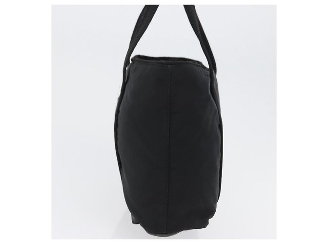 Borsa Tote Prada in nylon nero argento Auth bs32788 - vista 3