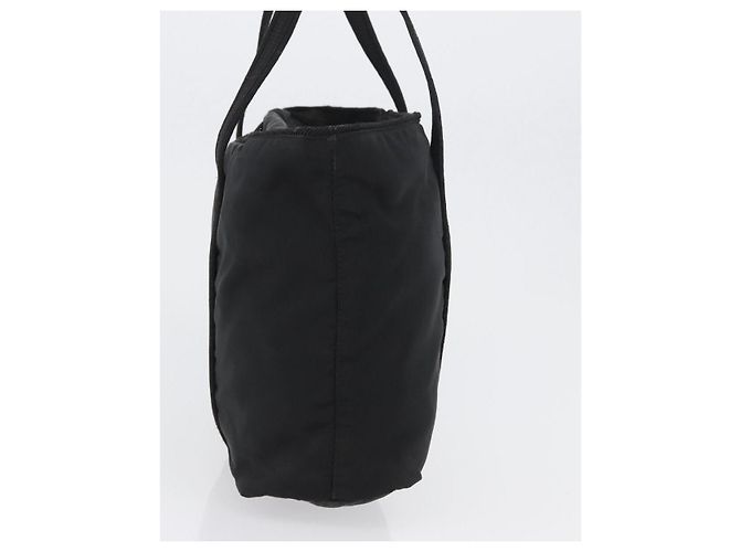 Borsa Tote Prada in nylon nero argento Auth bs32788 - vista 4