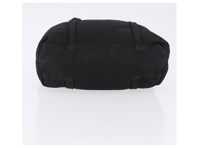 Borsa Tote Prada in nylon nero argento Auth bs32788 - vista 5