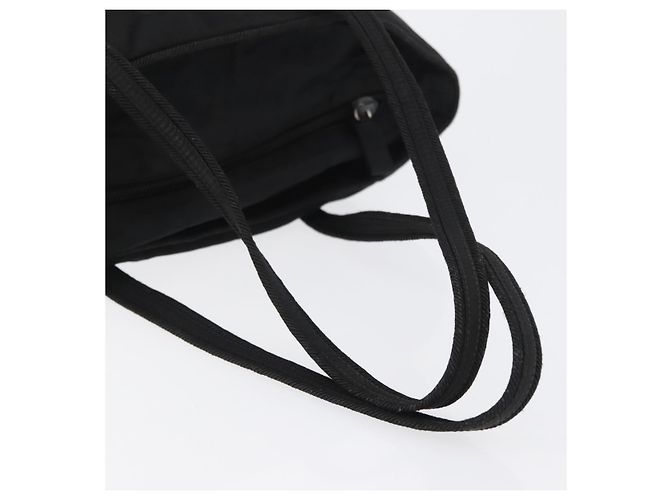 Borsa Tote Prada in nylon nero argento Auth bs32788 - vista 7