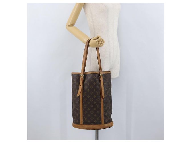 LOUIS VUITTON Borsa a Spalla Monogram Bucket GM M42236 LV Auth ka1845 Monogramma - vista 22