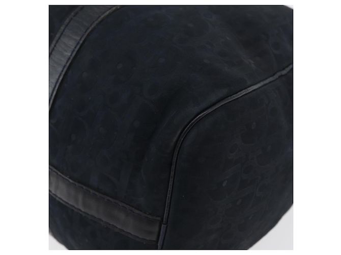 Borsa Boston Christian Dior in suede blu navy argento autentica mr2069 - vista 11
