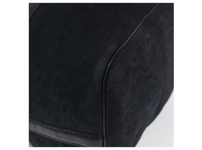 Borsa Boston Christian Dior in suede blu navy argento autentica mr2069 - vista 13