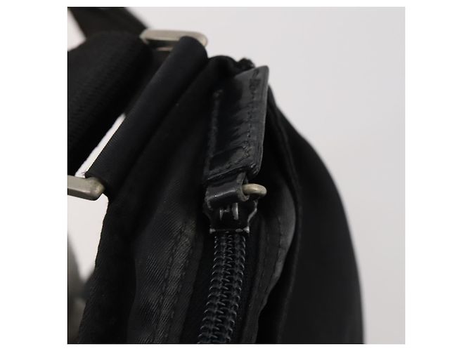 Borsa a Spalla PRADA in Nylon Nero Argento Autentica bs33344 - vista 10