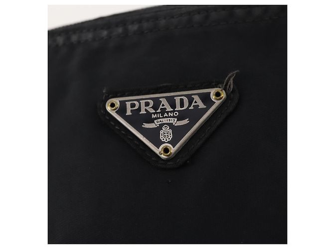 Borsa a Spalla PRADA in Nylon Nero Argento Autentica bs33344 - vista 17
