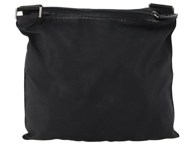 Borsa a Spalla PRADA in Nylon Nero Argento Autentica bs33344 - vista 2