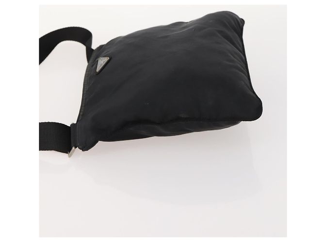 Borsa a Spalla PRADA in Nylon Nero Argento Autentica bs33344 - vista 4