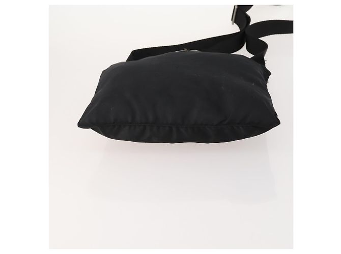 Borsa a Spalla PRADA in Nylon Nero Argento Autentica bs33344 - vista 5