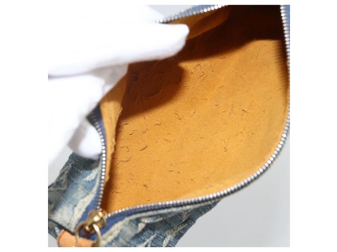 LOUIS VUITTON Denim Trousse Speedy PM Accessory Pouch M95082 Auth LNZ411A Blue - view 10