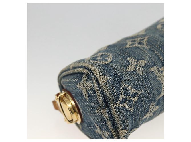 LOUIS VUITTON Denim Trousse Speedy PM Accessory Pouch M95082 Auth LNZ411A Blue - view 14