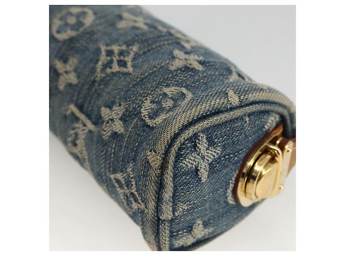 LOUIS VUITTON Denim Trousse Speedy PM Accessory Pouch M95082 Auth LNZ411A Blue - view 15