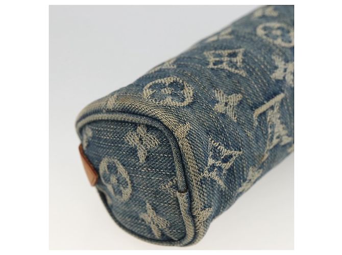 LOUIS VUITTON Denim Trousse Speedy PM Accessory Pouch M95082 Auth LNZ411A Blue - view 16
