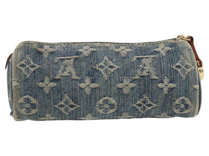 LOUIS VUITTON Denim Trousse Speedy PM Accessory Pouch M95082 Auth LNZ411A Blue - view 2