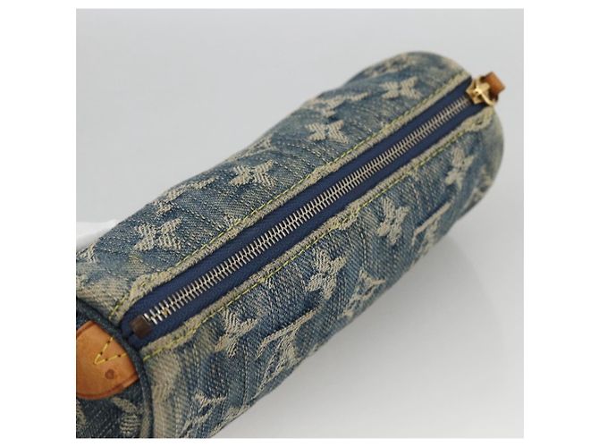 LOUIS VUITTON Denim Trousse Speedy PM Accessory Pouch M95082 Auth LNZ411A Blue - view 5