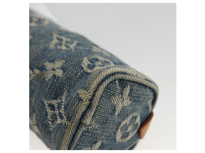 LOUIS VUITTON Denim Trousse Speedy PM Accessory Pouch M95082 Auth LNZ411A Blue - view 7