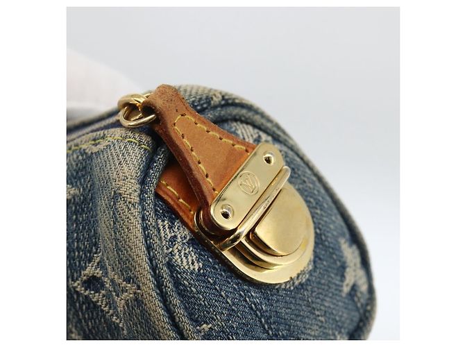LOUIS VUITTON Denim Trousse Speedy PM Accessory Pouch M95082 Auth LNZ411A Blue - view 8