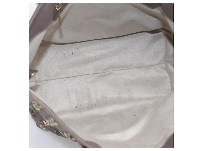 Sac Tote en Cuir Gris Jimmy Choo Auth bs33580 Marron - vue 11