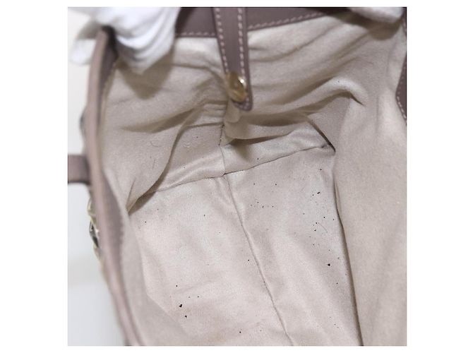 Sac Tote en Cuir Gris Jimmy Choo Auth bs33580 Marron - vue 18