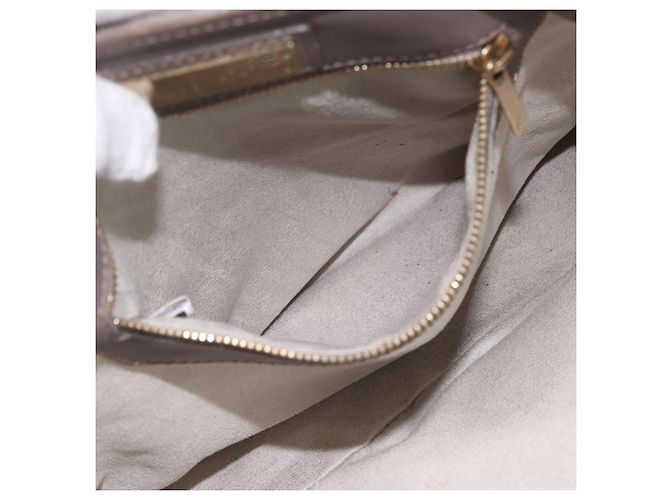 Sac Tote en Cuir Gris Jimmy Choo Auth bs33580 Marron - vue 20