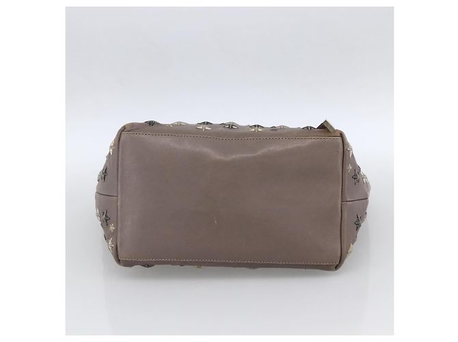 Sac Tote en Cuir Gris Jimmy Choo Auth bs33580 Marron - vue 5