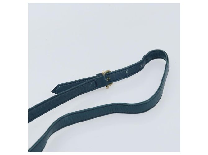 Céline Sac à bandoulière en toile Macadam CELINE PVC bleu marine or Auth LNZ098 Doré - vue 8