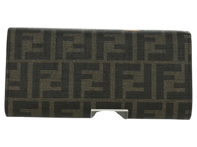 FENDI xFRGMTxPOKEMON Portafoglio a Catena in Tela Zucca Drago Nero Auth 166959SM - vista 2