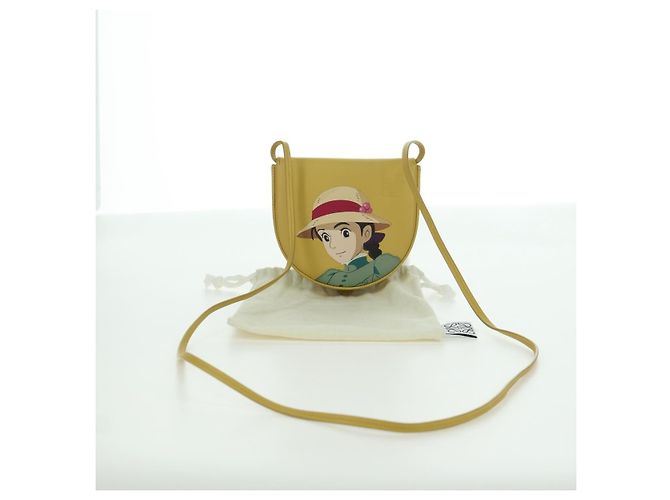 LOEWE - Studio Ghibli Scarpe con Tacco Sophie del Castello Errante Pelle Auth 167002SM Giallo - vista 12