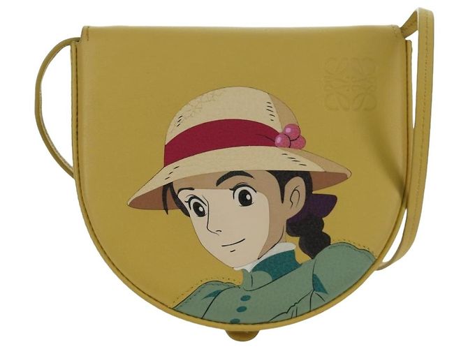 LOEWE - Studio Ghibli Scarpe con Tacco Sophie del Castello Errante Pelle Auth 167002SM Giallo - vista 13