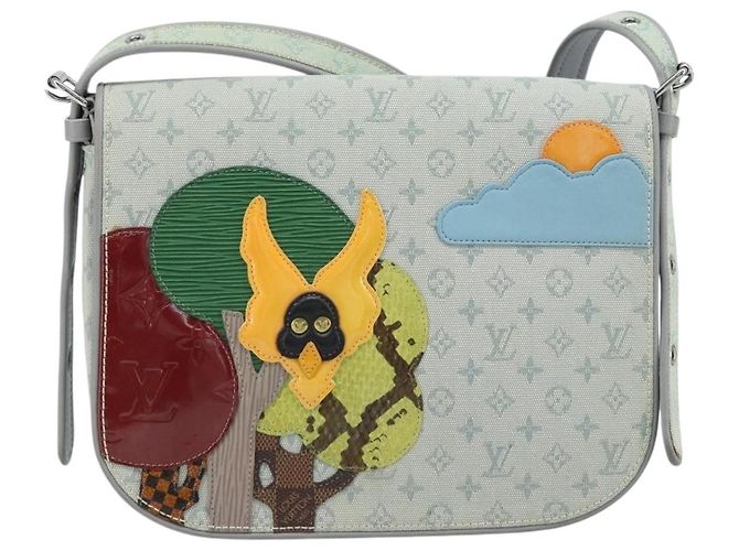 LOUIS VUITTON Borsa Monogram Mini Musette Comte de Fe Grigia M92279 LV Auth 166232V Marrone - vista 13