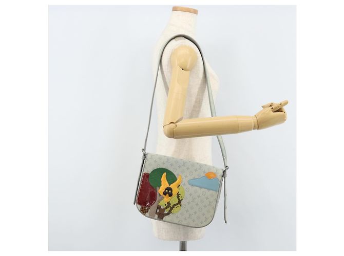 LOUIS VUITTON Borsa Monogram Mini Musette Comte de Fe Grigia M92279 LV Auth 166232V Marrone - vista 21