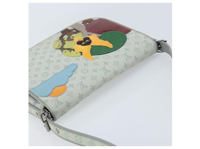 LOUIS VUITTON Borsa Monogram Mini Musette Comte de Fe Grigia M92279 LV Auth 166232V Marrone - vista 6