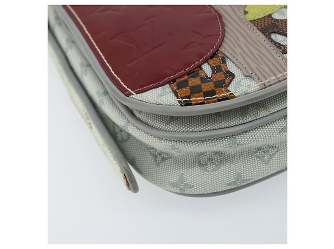 LOUIS VUITTON Borsa Monogram Mini Musette Comte de Fe Grigia M92279 LV Auth 166232V Marrone - vista 9