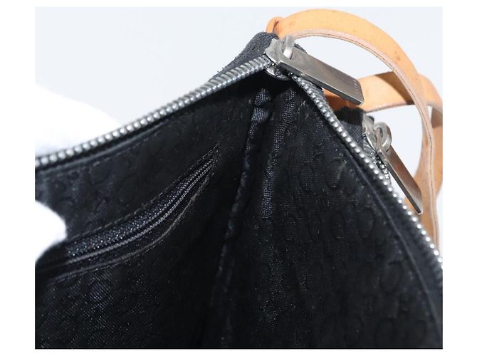 Céline CELINE C Macadam Canvas Schultertasche aus Wildleder Schwarz Silber Authentisch ki6507 - Ansicht 18