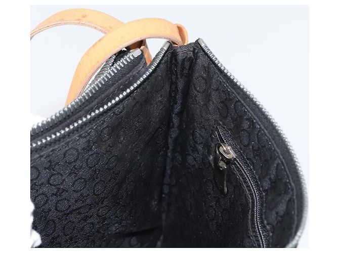 Céline CELINE C Macadam Canvas Schultertasche aus Wildleder Schwarz Silber Authentisch ki6507 - Ansicht 19