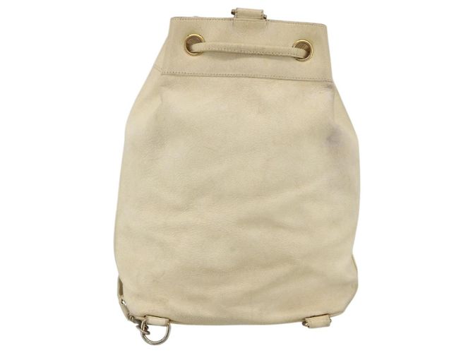 CHANEL Schultertasche aus Kaviarleder Creme Gold CC Auth BA11064 Golden Roh - Ansicht 2