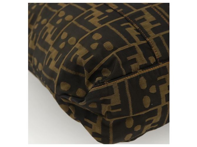 FENDI Zucca Canvas Tote Bag Braun Schwarz Auth 172970 - Ansicht 16
