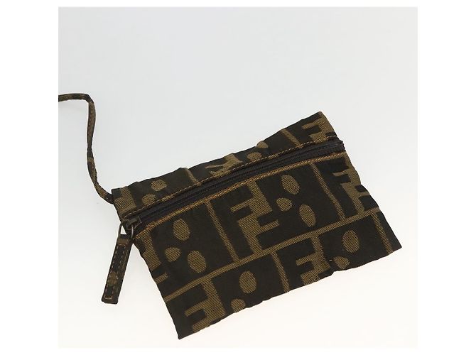 FENDI Zucca Canvas Tote Bag Braun Schwarz Auth 172970 - Ansicht 20