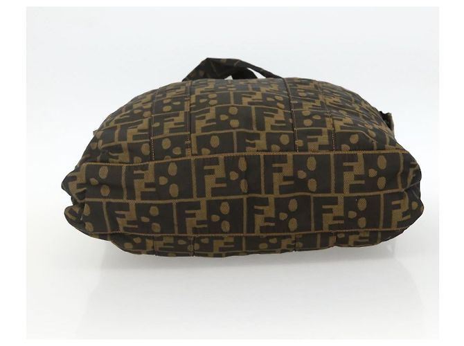 FENDI Zucca Canvas Tote Bag Braun Schwarz Auth 172970 - Ansicht 5