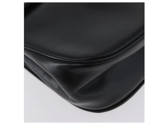 Borsa a Spalla Christian Dior in Pelle di Vitello Nera e Oro Auth LNZ141 Nero D'oro - vista 14