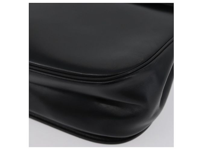 Borsa a Spalla Christian Dior in Pelle di Vitello Nera e Oro Auth LNZ141 Nero D'oro - vista 15