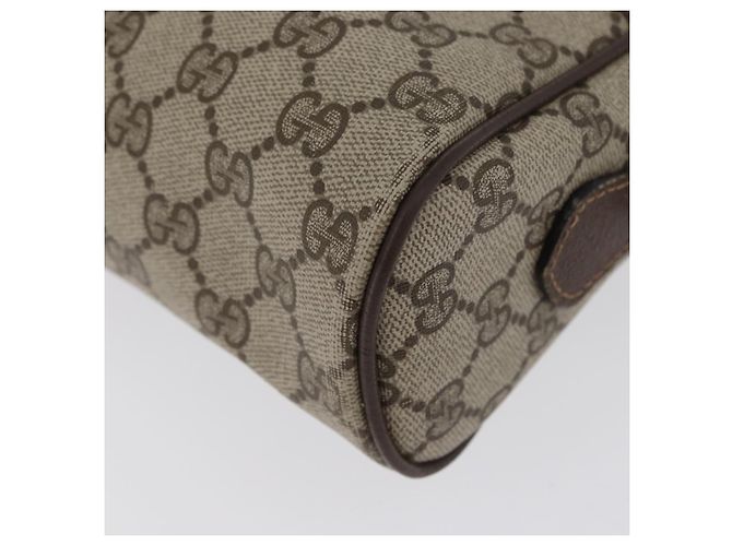 Borsa a Spalla Gucci GG Supreme Web Sherry Line PVC Beige 904 02 005 Auth ki6442 D'oro - vista 12