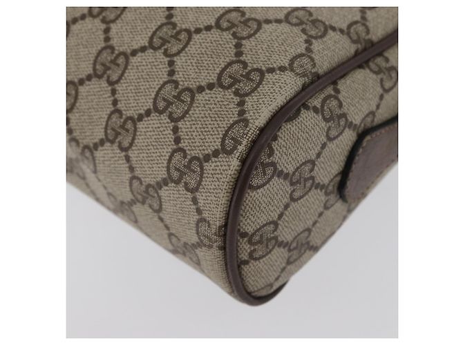 Borsa a Spalla Gucci GG Supreme Web Sherry Line PVC Beige 904 02 005 Auth ki6442 D'oro - vista 14