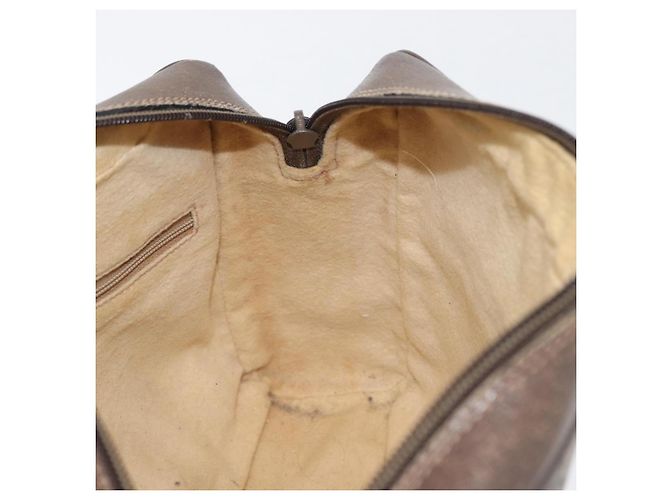 Borsa a Spalla Gucci GG Supreme Web Sherry Line PVC Beige 904 02 005 Auth ki6442 D'oro - vista 19
