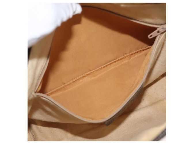 Borsa a Spalla Gucci GG Supreme Web Sherry Line PVC Beige 904 02 005 Auth ki6442 D'oro - vista 22